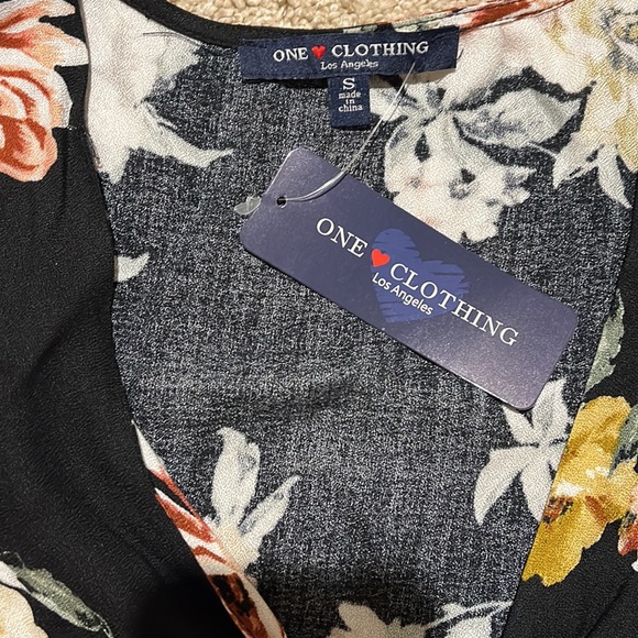 Long Sleeve Crop Top- Bell Sleeves, Ruffled Bottom- Small - Picture 3 of 5